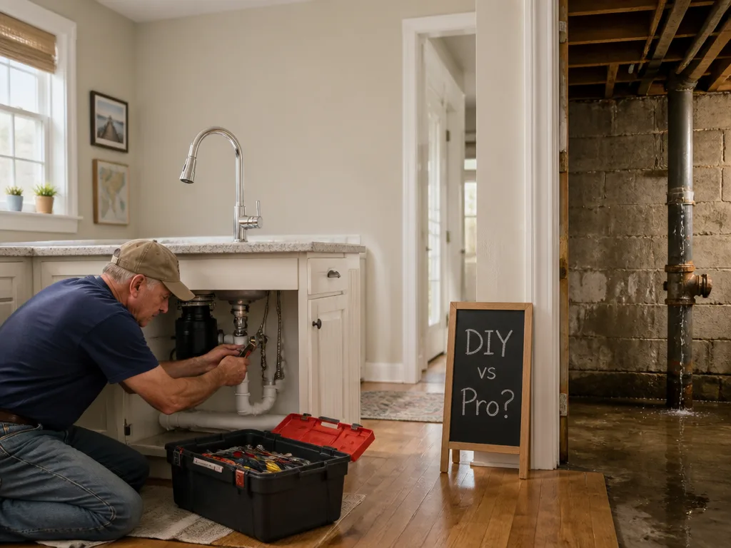 When to DIY and when to call a pro for common plumbing scenarios